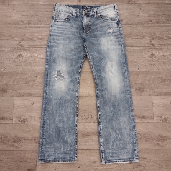 EUC Silver distressed Zac jeans - Picture 2 of 11